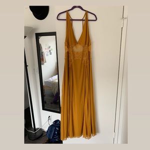 Yellow Whispy Formal Dress